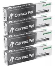 Kit 04 Carvox Pet 14g Carvão Ativado Gel P/ Cães E Gatos