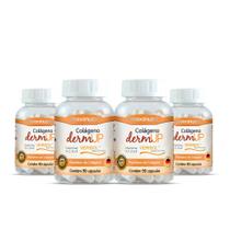 Kit 04 Colágenos DermUp Verisol Maxinutri + Vitaminas 90 Cap