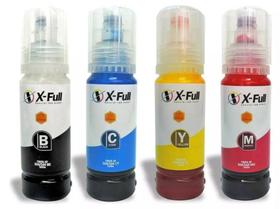 Kit 04 Colorido Tinta Corante X-full 70 Ml Compatível