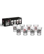 KIT 04 Copo Dose Shot Corinthians Cachaça Tequila