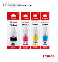 Kit 04 Cores De Tinta Original Canon GI-10 G6010 G7010