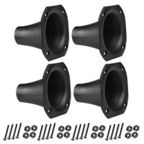 Kit 04 Cornetas LC 02 Retangular Driver Som Com Parafusos