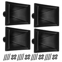 Kit 04 Cornetas LC 100 Retangular Caixa Som Com Parafusos Kit 04 Cornetas LC 100 Retangular Caixa Som Com Parafusos