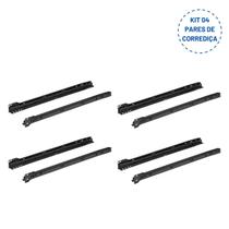 Kit 04 Corrediças de Roldana Preta Blum Gaveta Móveis 55cm
