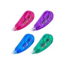 Kit 04 Corretivos em Fita Soul 5mx5mm Escolar Branquinho Office Brw