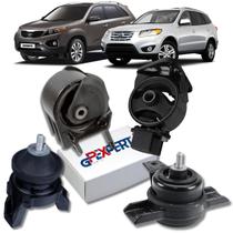 Kit 04 Coxim Motor Cambio Santa Fe 3.5 V6 4WD 2010 2011 2012