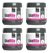 Kit 04 Cremes Lisa Mão Rejuvenecedor e Hidratante com Ácido Hialurônico Biosoft 120g