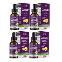 Kit 04 Curc em Gotas Curculiv 30ml Celliv Kit 04 Curc em Gotas Curculiv 30ml Celliv