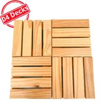 Kit 04 Decks Modular Decorativo Suporte Para Vasos e Botijão Madeira Pinus Kit 04 Decks Modular Decorativo Suporte Para Vasos e Botijão Madeira Pinus