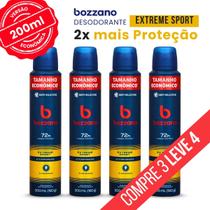 Kit 04 Desodorante Bozzano 72h Extreme Sport Proteção em Dobro - 200ml (grande) Kit 04 Desodorante Bozzano 72h Extreme Sport Proteção em Dobro - 200ml (grande)