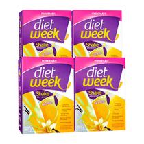 Kit 04 Diet Week Shake Baunilha 360g Maxinutri