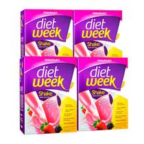 Kit 04 Diet Week Shake Morango e Amora 360g Maxinutri