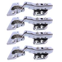 Kit 04 Dobradiça Inox Reta ou Curva Amortecedor Click 35mm