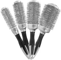 Kit 04 Escova Evas Cerâmica Cinza SAS 501 SAS 502 SAS 503 SAS 504