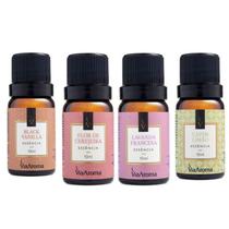 Kit 04 Essências Preferidas Via Aroma 10ml