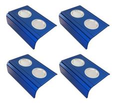 Kit 04 Esteira Decorativa Laqueada Sofá Alumínio Azul Bic Kit 04 Esteira Decorativa Laqueada Sofá Alumínio Azul Bic