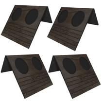 Kit 04 Esteiras Bandeja Com Suporte Para Copos Para Sofá MDF Tabaco G20 - Gran Belo Kit 04 Esteiras Bandeja Com Suporte Para Copos Para Sofá MDF Tabaco G20 - Gran Belo