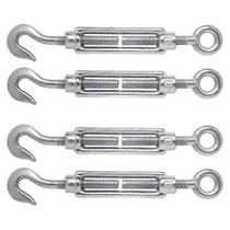 Kit 04 Esticador Cabo Aço Olhal Galvanizado Zinc -5/16-8mm