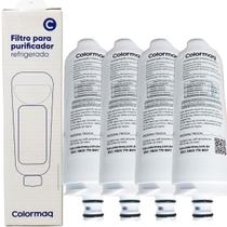 Kit 04 Filtro Refil Colormaq Acqua Purificador CPUHEVABAN CPUELSABEN CPUHEVABBN CPUHEVACBN