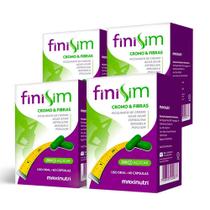 Kit 04 Finisim Cromo E Fibras Com 60 Cápsulas Maxinutri