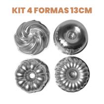 Kit 04 Formas Decoradas 4 peças 13cm bolo Caparroz