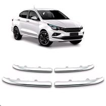 Kit 04 Frisos Cromado para Fiat Cronos 2023 2024