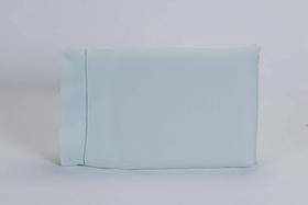 Kit 04 Fronhas 70x50cm Percal 100% Algodão 180 Fios Ponto Palito Verde Água