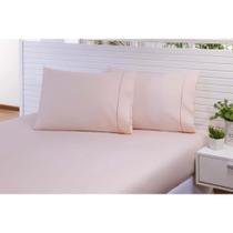 Kit 04 Fronhas 70X50Cm Percal 100% Algodo 300 Fios Ponto