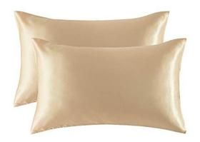 Kit 04 Fronhas De Cetim (02 Pares) Anti Frizz Macio 50cm x 70cm Com Zíper