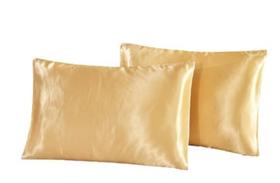 Kit 04 Fronhas De Cetim (02 Pares) Anti Frizz Macio 50cm x 70cm Com Zíper