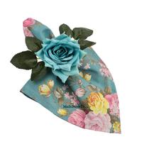 KIT 04 Guardanapo de Tecido 40 x 40cm Floral Tiffany Pequeno - Acabamento Bainha - Várias Cores e Estampas