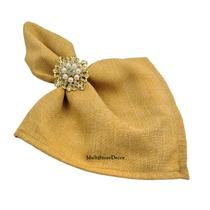 KIT 04 Guardanapo de Tecido 40 x 40cm Mellange Azul Bebê - Acabamento Bainha - Várias Cores e Estampas