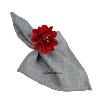 KIT 04 Guardanapo de Tecido 40 x 40cm Mellange Terra Cota - Acabamento Bainha - Várias Cores e Estampas