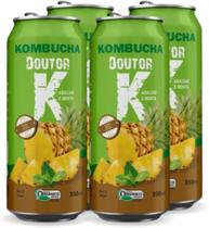 Kit 04 - Kombucha Orgânica Sabor Abacaxi e Menta 350ml DRK