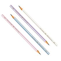 Kit 04 Lápis Preto Nº2 Pérola Faber Castell Redondo Perolado