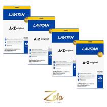 Kit 04 Lavitan Multivitamínico A-Z Original 60 Comp - Cimed