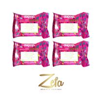 Kit 04 Lenço Demaquilante De Maquiagem Detox - Dapop