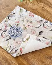 Kit 04 lugares americanos Flores e Borboletas impermeável