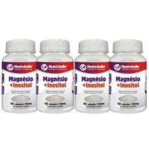 Kit 04 magnesio + inositol 700mg 60caps nutrivitalle