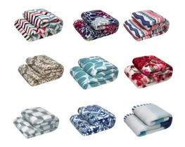 Kit 04 Manta Casal Estampada Boa Gramatura Estampa Sortida