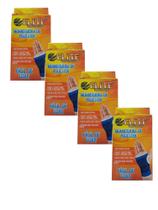 Kit 04 Munhequeira poliéster C/ Polegar Proteção Esportes