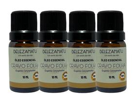 Kit 04 Óleos Essenciais Belezanatu Cravo Folhas 10Ml