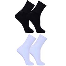 Kit 04 Pares Meias Grossas Masculina Cano Alto Longo Atoalhada Algodão