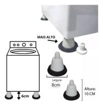 Kit 04 Pé Nivelador Lavadora Electrolux Ltd06 Lt08e Lt10b