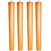 Kit 04 Pés Palito Madeira 35 cm Rosqueável P02 Móveis Poltrona Puff Mesa - Inoviza Kit 04 Pés Palito Madeira 35 cm Rosqueável P02 Móveis Poltrona Puff Mesa - Inoviza