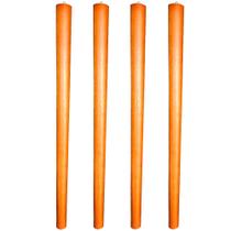 Kit 04 Pés Palito Madeira 60 cm Rosqueável P02 Móveis Poltrona Puff Mesa - Inoviza