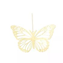 Kit 04 pingente decorativo borboleta vazada ouro 15cm Kit 04 pingente decorativo borboleta vazada ouro 15cm