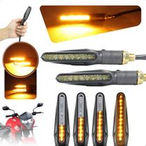 Kit 04 Piscas Slim Moto Seta Led Sequencial Universal