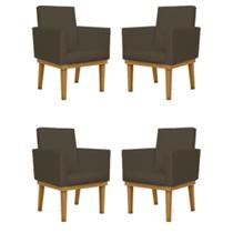 Kit 04 Poltronas Decorativa Reforçada Oferta material sintético Balaqui Kit 04 Poltronas Decorativa Reforçada Oferta material sintético Balaqui