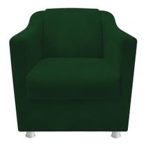 kit 04 Poltronas Decorativas Babel Sala de Estar Recepção Suede Verde - KDAcanto Móveis